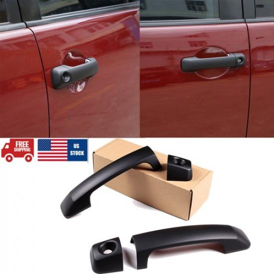 Matte Black Exterior Outer Door Handle Cover trim For Toyota FJ Curiser 2007-21