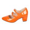 Womens High Heels Shoes Chunky Block Heel Pointed Toe Women'S High Heels Fashionable And Casual Leather Zapatos Mujer CóModos