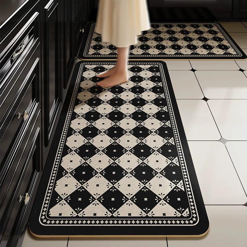 

Американський Ретро Кухонний Водонепроникний Шкіряний Килимок для Підлоги - Легко Протирати, Не потребує прання, Довга смуга для плити, мийки та підлоги. 50*80 cm