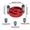 6/8/10mm Drill Guide Locator Hole Punching Carpentry Tools Woodworking Pocket Hole Jig Self-centering Vertical Doweling Jig
