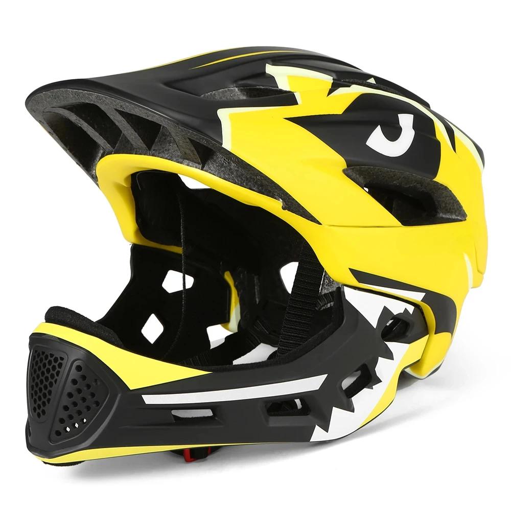 Kids Adjustable Full Face Helmet,Boys and Girls Safety Lightweight Youth Motorcycle Bike Scooter Skateboard Multi-Sport Helmet