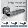 Einziehbarer Wäscheständer Wandmontierter Kleiderbügelständer Waschraum Zusammenklappbares Wäschetrocknungsgerät