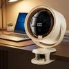 Display Screen Mini Fan Long Lasting Battery Portable Fan Desktop Clip Fan  Office Use