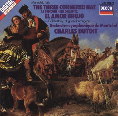 CD CHARLES DUTOIT; ORCHESTRE SYMPHONIQ - Falla: The Three Cornered Hat / El  4100082 Decca 1983 Germany Classical Used