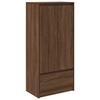 VidaXL Armoire tiroir chêne marron 55,5x34x119,5 cm bois d'ingénierie, armoire de rangement, buffet haut, armoire de 861649