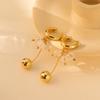 Alloy Geometric Fashionable Earrings For Women In Chic Gold Finish Plated
