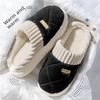 Cotton Slippers for Indoor, Home, and Outdoor Wear. Plush Warm, Thick Soled, Non Slip Cotton Shoes for Men, Floor Slippers