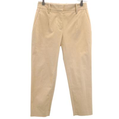 Jil Sander Pantaloni in cotone 32 beige da donna Usati Made in Italy