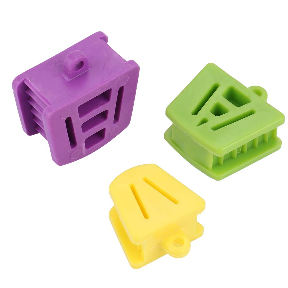 3 Stück Mundsperrer in verschiedenen Größen Beißkeil Zahnarztmaterial Intraoraler Keil Mundöffner Werkzeug zur Mundhygiene