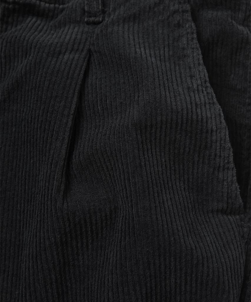 PANICALE Regular Fit Cotton Corduroy Pants [Black]