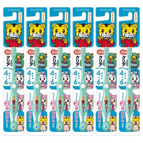 

Do Clear (Du Clear) [Bulk Purchase] AIOUTGOGO Children s Toothbrush, Soft, for Preschoolers, Ages 4, 5, and 6, Baby Teething Period, 6-Pack (Colors No