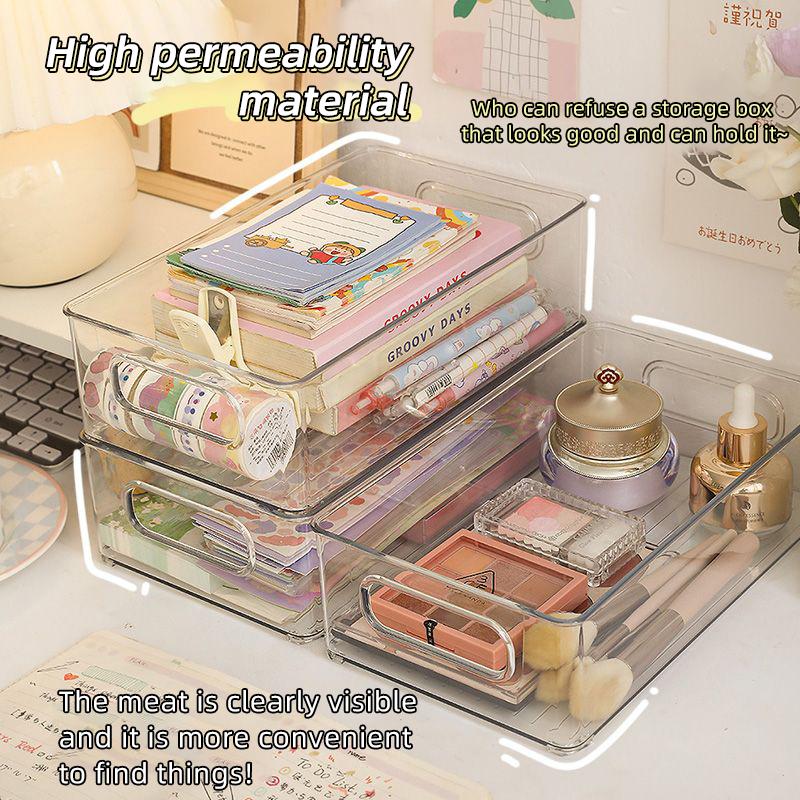 Bins Stackable Fridge Food Storage Box Bathroom Vanity Storage Box Makeup Organizer Home Kitchen sundries storage box