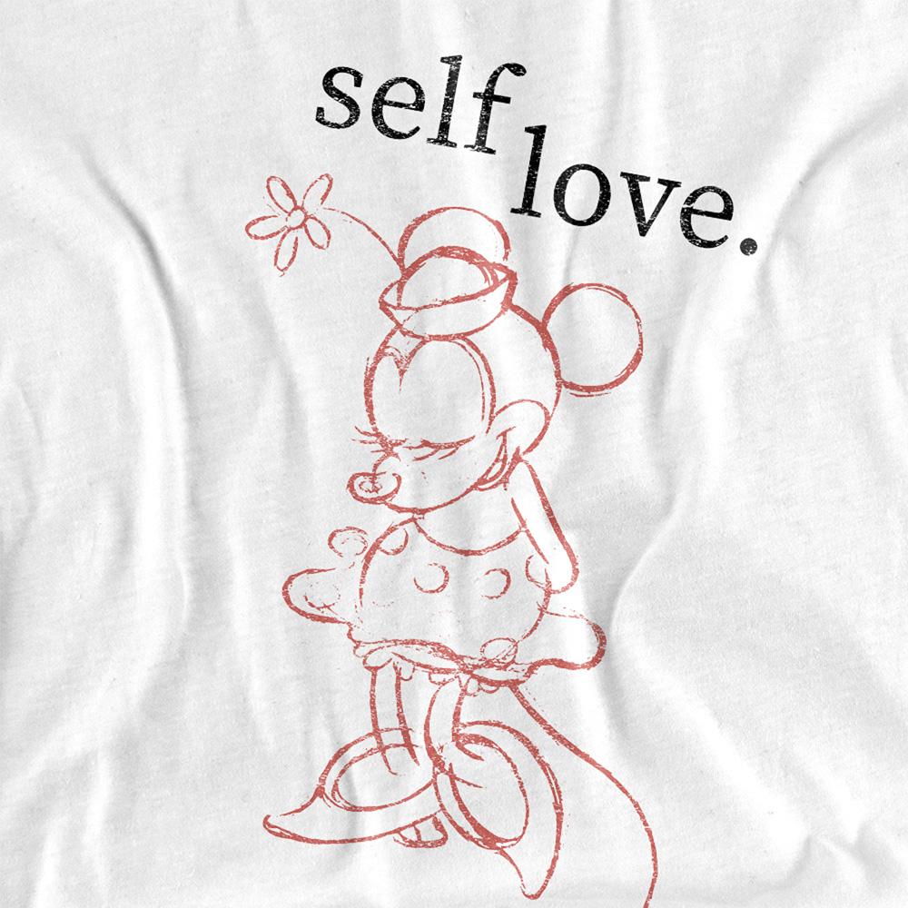 Disney Unisex Adult Self Love Minnie Mouse Valentine`s Day T-Shirt