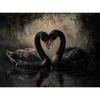 Canvas  Dark Forest Wildlife Fox Lion Black Swan Retro Posters Prints Wall Art Picture Living Room Home Decor Wall Decor