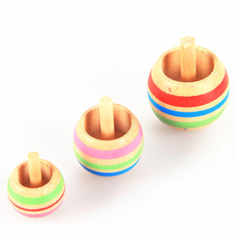 Buy 3pcs Wood Flip Over Tippie Spinning Magic Toy Kids Toys Boys Favor