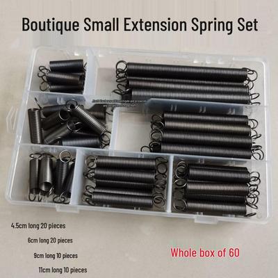 Vysokoelastické predlžovacie pružiny z mangánovej ocele s háčikmi na vrátenie plynu