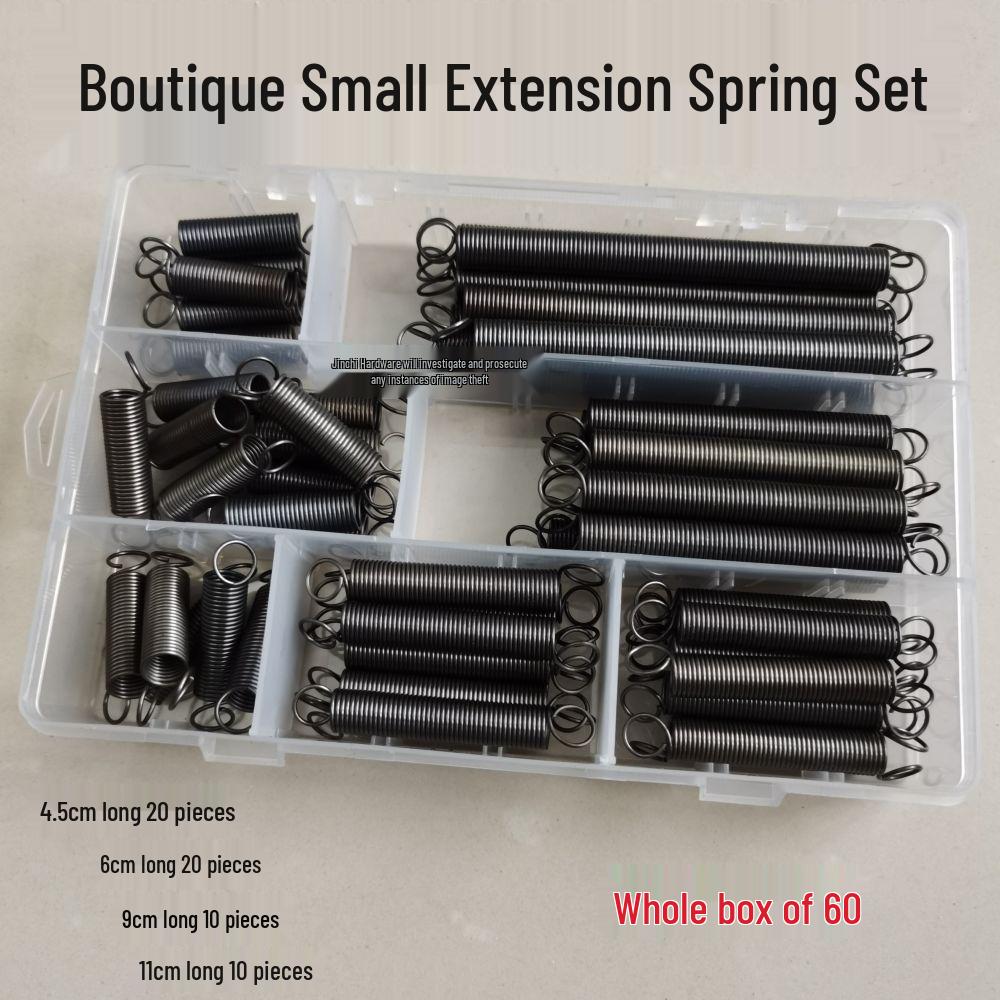 Vysoce elastické prodlužovací pružiny z manganové oceli s háčky pro návrat plynu