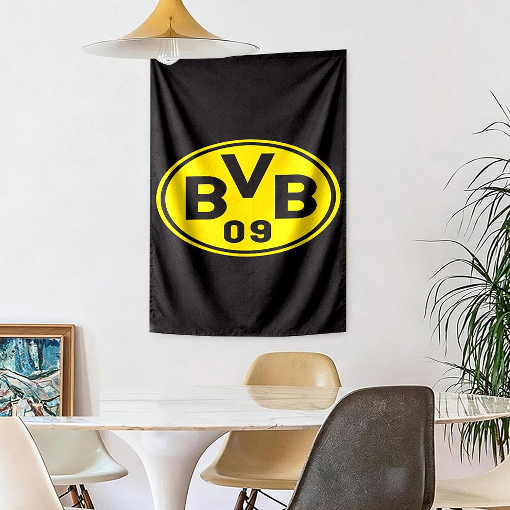 Borussia Dortmund Wall Decor Tapestry Art For Pet Memorial Birthdaywedding Party Backdrop Family Gift