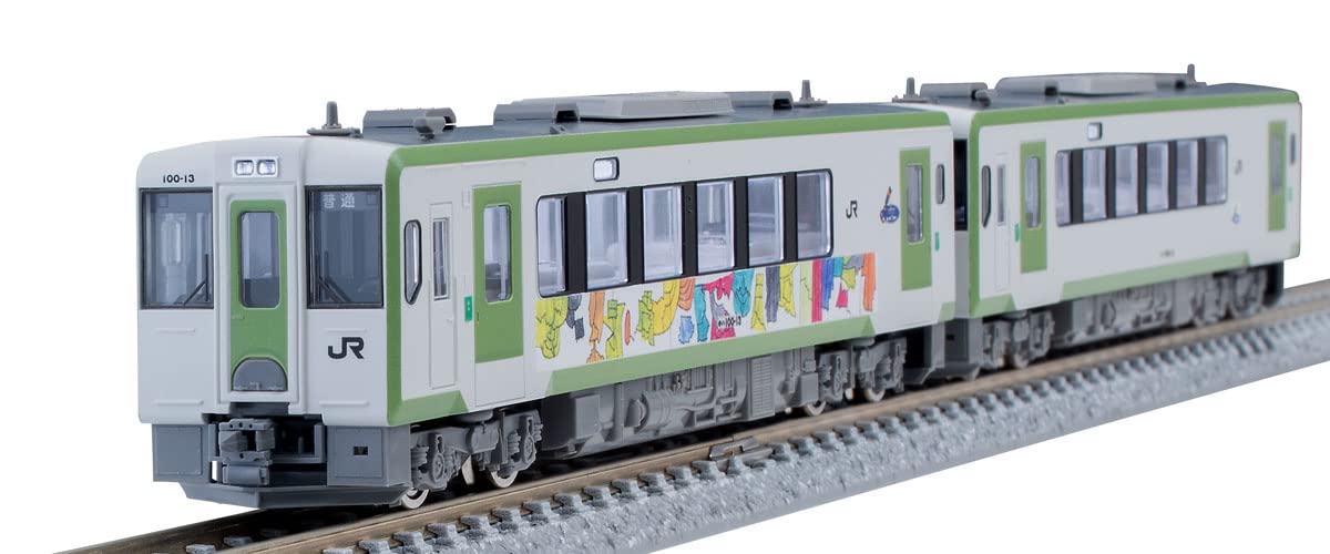

TOMYTEC TOMIX N Gauge Special Edition JR Kiha 100 Series Kamaishi Line Full Opening 70th Anniversary Wrapping Set 97941 Diesel Car Model Train белый