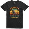 Tricou Amuzant pentru Tată Dadzilla Cadou de Crăciun Croială Normală Bumbac