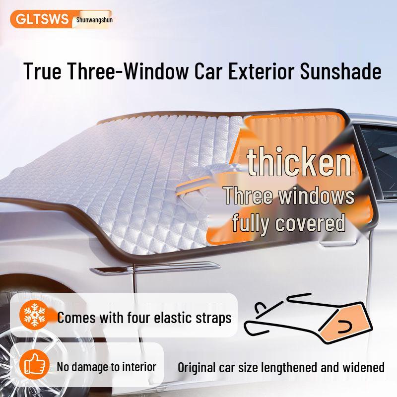 Car Sunshade and Snow Shield: Heat Insulation & Frost Protection