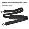 Adjustable Heavy Duty Nylon Bag Strap Black Universal Shoulder Belt for Duffle Bag Gym Outdoor Sports Activities