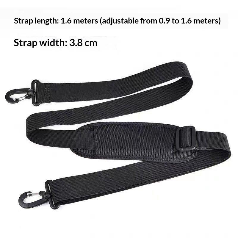 Adjustable Heavy Duty Nylon Bag Strap Black Universal Shoulder Belt for Duffle Bag Gym Outdoor Sports Activities