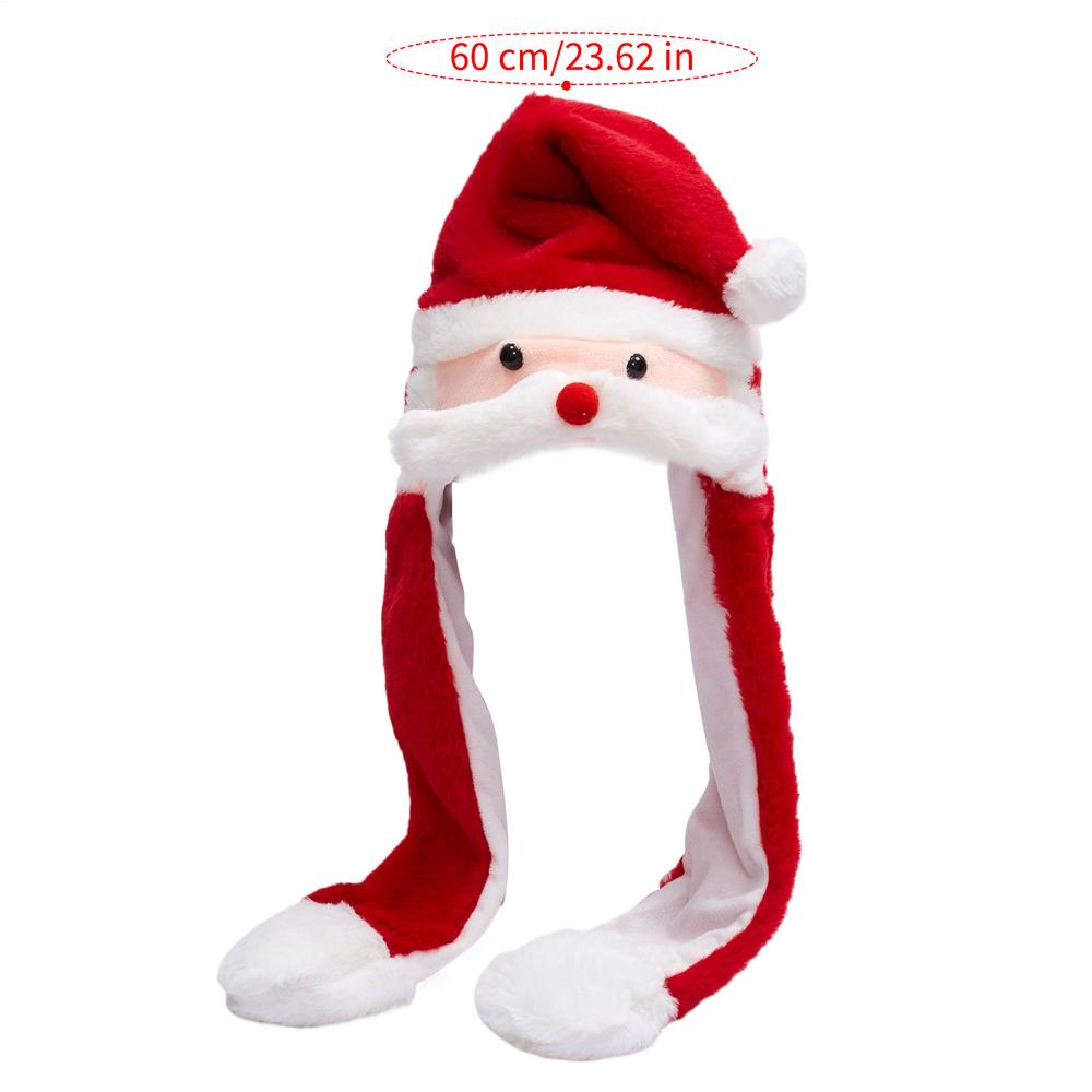 

Двигающаяся шапка с ушками для детей Рождественский плюшевый головной убор Праздничная шапка для косплея для детей мальчиков девочек Любителей косплея Создателей контента