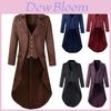 Luxurious Men Halloween Long Sleeve Carnival Jacket Coat With Medieval Tuxedo Design