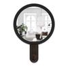 Umbra Hub Mirror Black and Walnut Interior Clothes and Hat Wall Wall Living Item 2318410048 Hook, Single, Wood, Hook, Simple, Non-Slip, Hook, Mount,