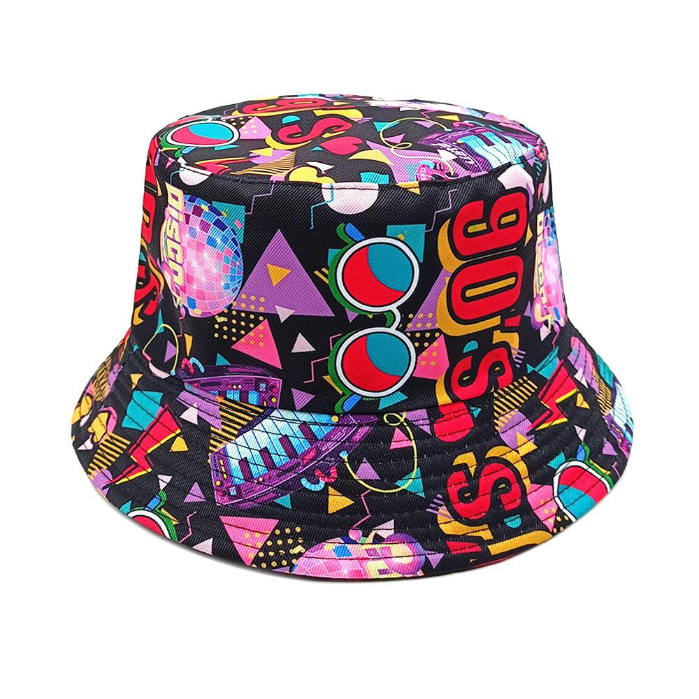 Classic 90S Classic Reversible Bucket Hat Sunscreen Panama Women Men Summer Sun Production Decorate Fisherman Hat Unisex Hiphop