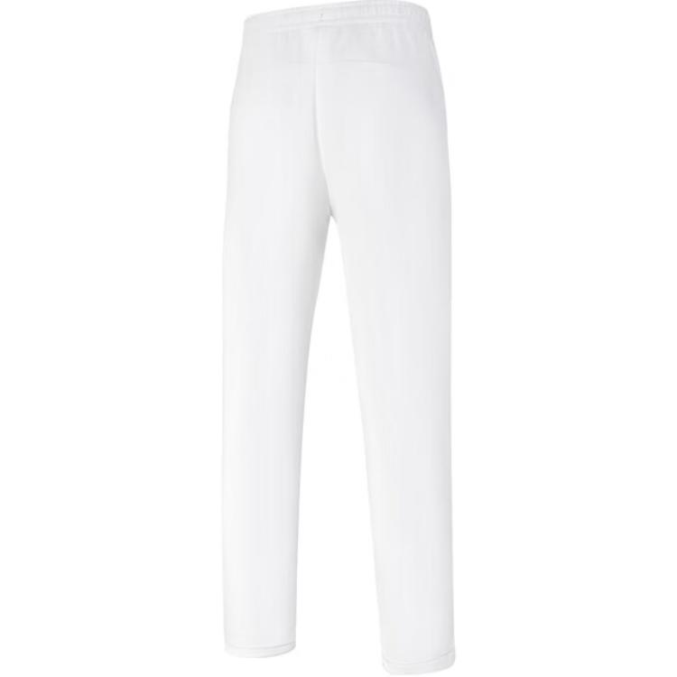 LiNing Solid Color Mid Waist Drawstring Simple Comfortable Versatile Casual Pants Women Bottoms Standard-White AKLU982-3
