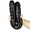 45.5cm Double Dildo Big Adult Sex Toy Strapon Penis for  Anal Plug Huge Black Dick Fisting Men's Penis Silicone Realistic