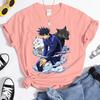 New Fushiguro Megumi T Shirt Fashion Personality Loose Short Sleeve Streetwear Casual Anime Harajuku Tees