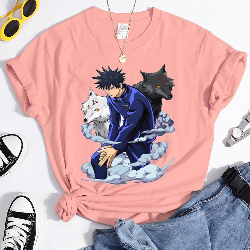 New Fushiguro Megumi T Shirt Fashion Personality Loose Short Sleeve Streetwear Casual Anime Harajuku Tees