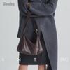 Ximuting Milk Candy First Layer Cowhide Tote Crossbody Bag