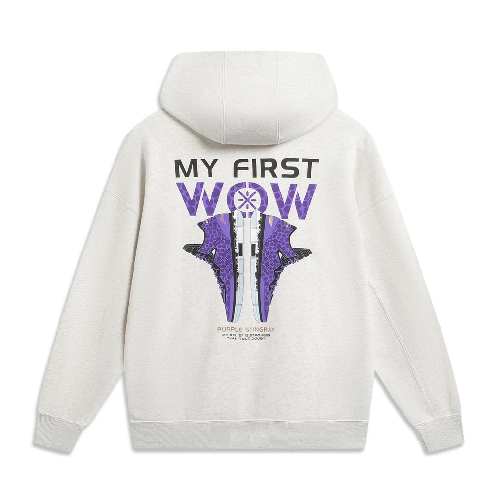 Li-Ning Wade Series Simple Letter Back Loose Sweatshirt Men sweatshirt AWDW015-4