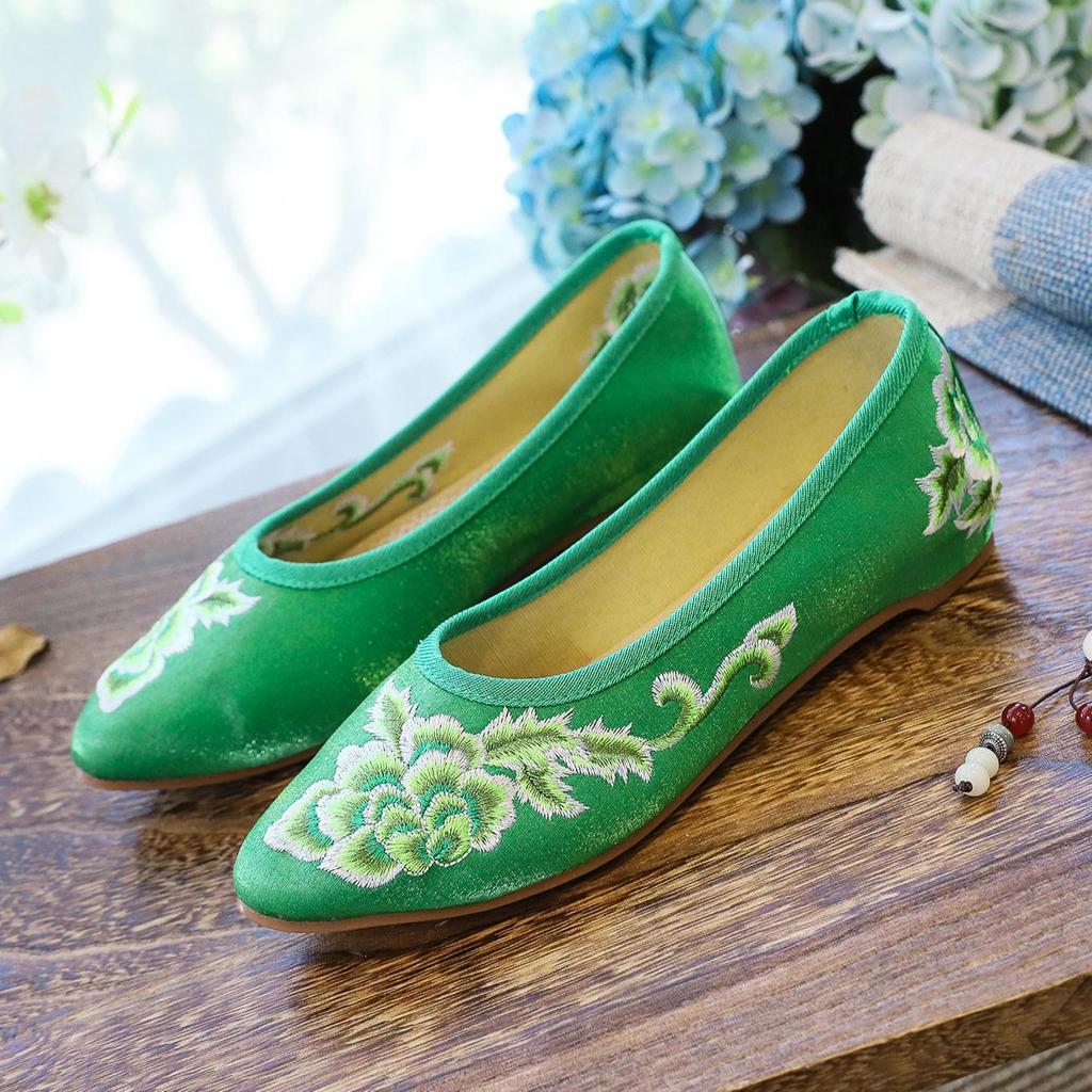 Spitze Zehenpartie Bestickte Frühling & Herbst Pantoletten - Damen Casual Slipper