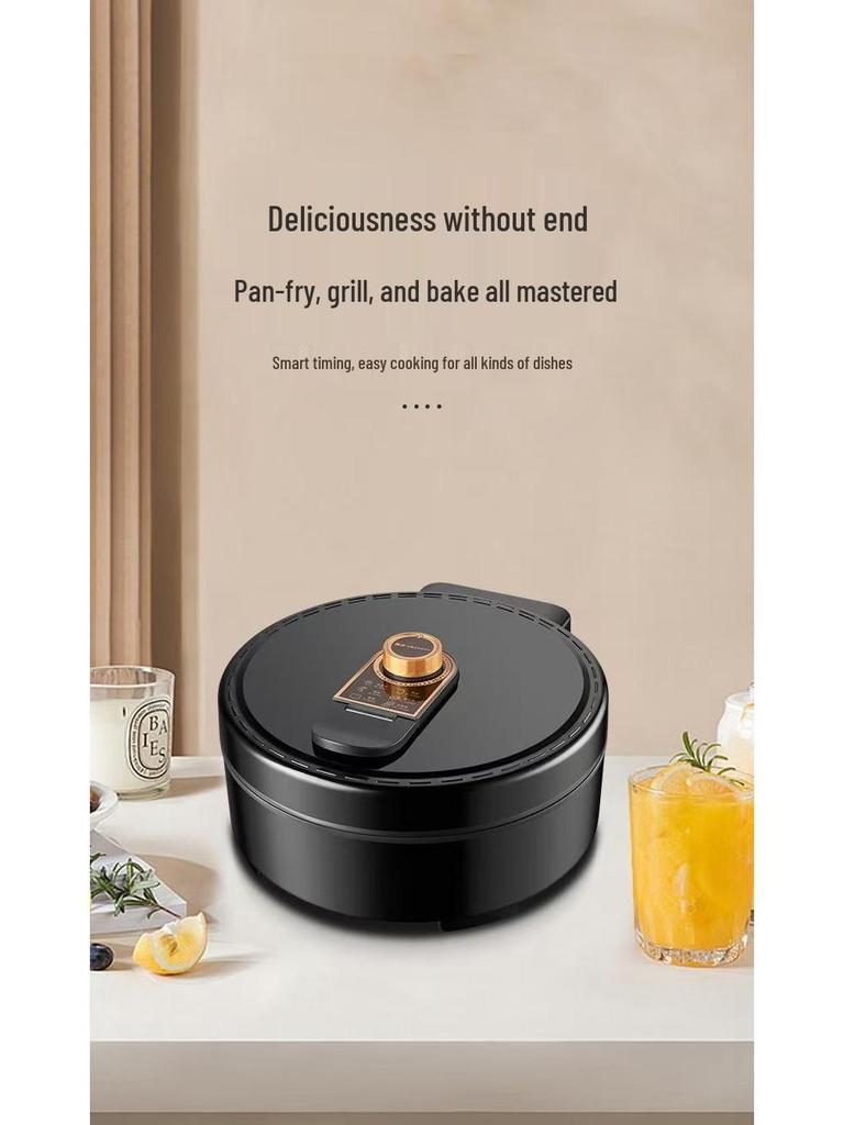 Multi-Functional Electric Griddle with Timer, Non-Stick Pancake Pan, Large Capacity, Double-Sided Heating