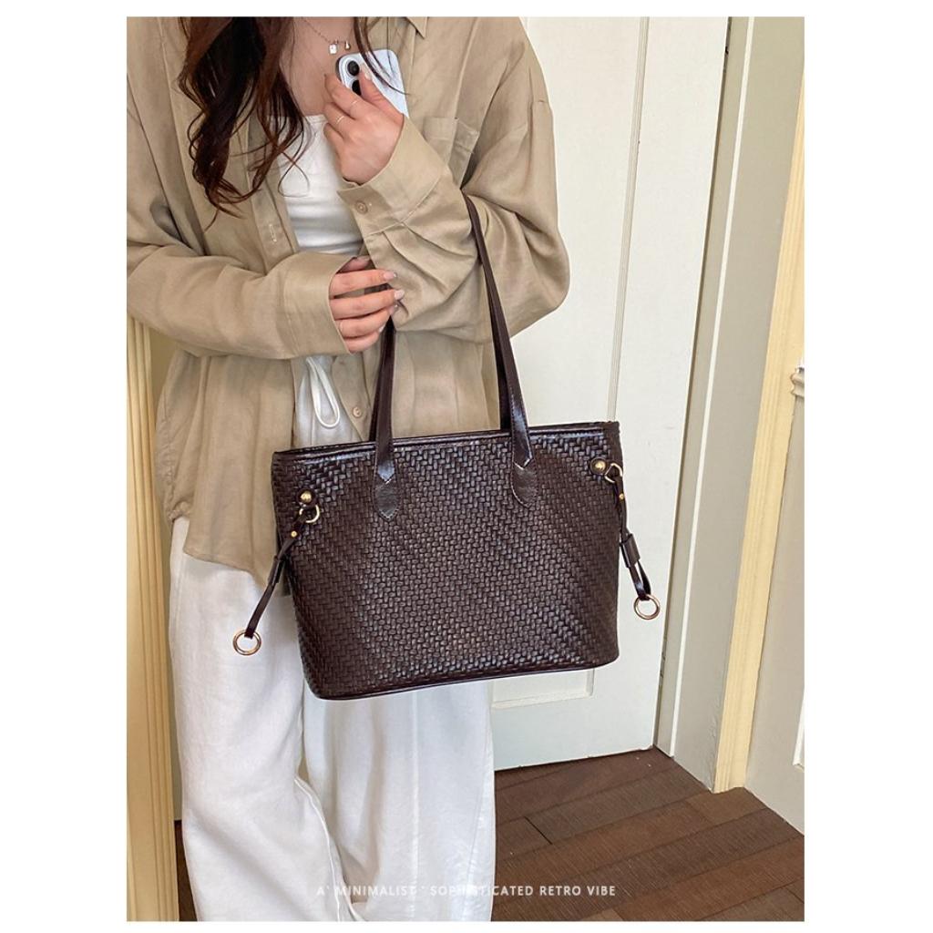 Tote Bag Unisex PU Large Capacity Office Daily