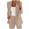 Damen Frühlingsmode Polo Senior Schlanke Revers Strickjacke Temperament Anzug Jacke Set Plus Größe