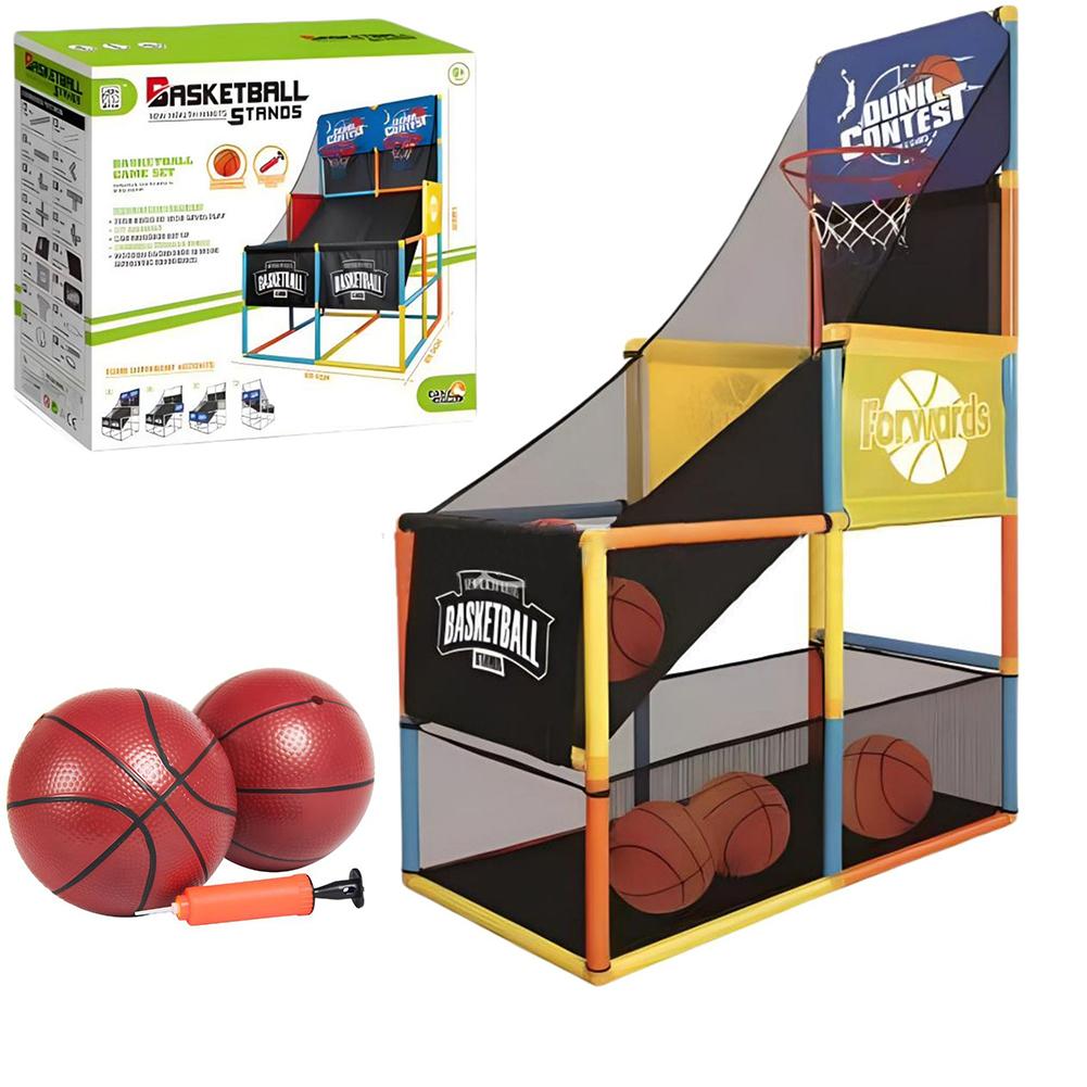 Arcade Basketball Game Set Adjustable Height Indoor Basketball Hoop With Balls Outdoor Sports Toy Gifts For Boys Girls