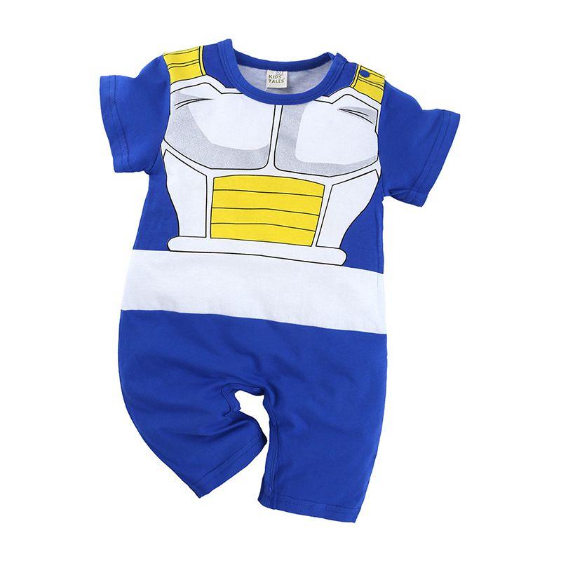 Adorable Baby Romper In Dragon Ball Naruto Luffy Design For Stylish Summer Wear