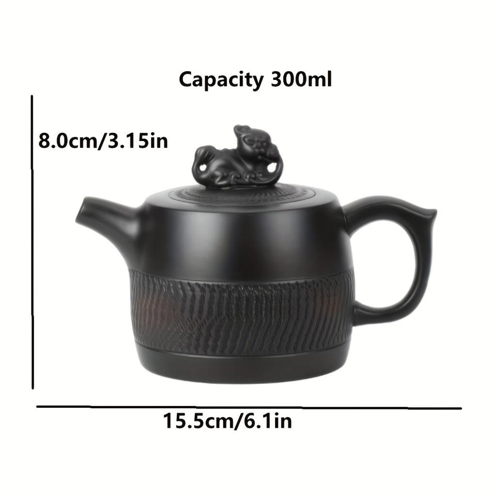 1pc Purple Clay Teapot Ceramic Tea Cup Kung Fu Tea Set For Home Restaurant Hotel Office Tea Accessories Gifts For New Year Valentine's Day Holiday Gif