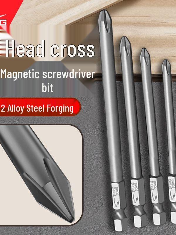 Phillips Head Magnetic Hex Shank Screwdriver Set with Super Hard Fine and Extended Head