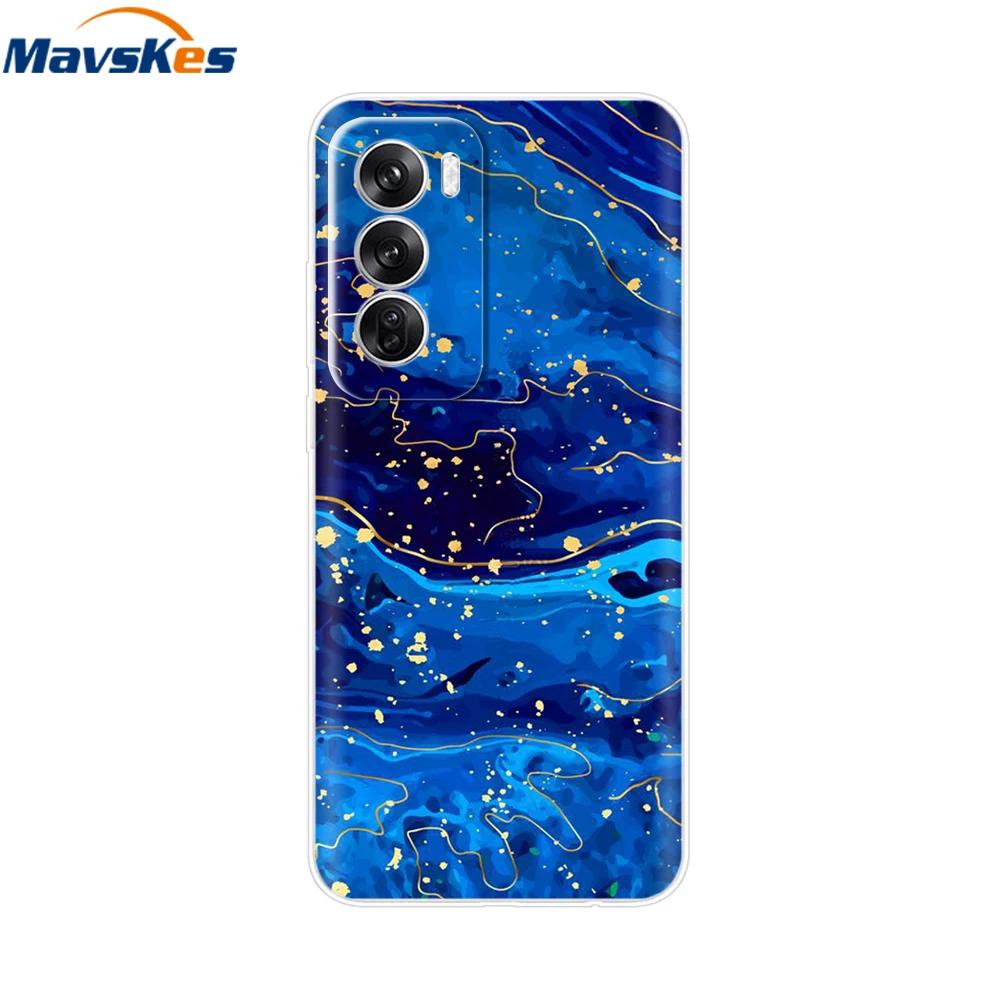 OPPO Reno 12 Pro 5G Case Fashion Flower Silicone Phone Case For OPPO Reno 12 Cover Reno12 Pro Bumper 2024 Soft Black TPU Fundas