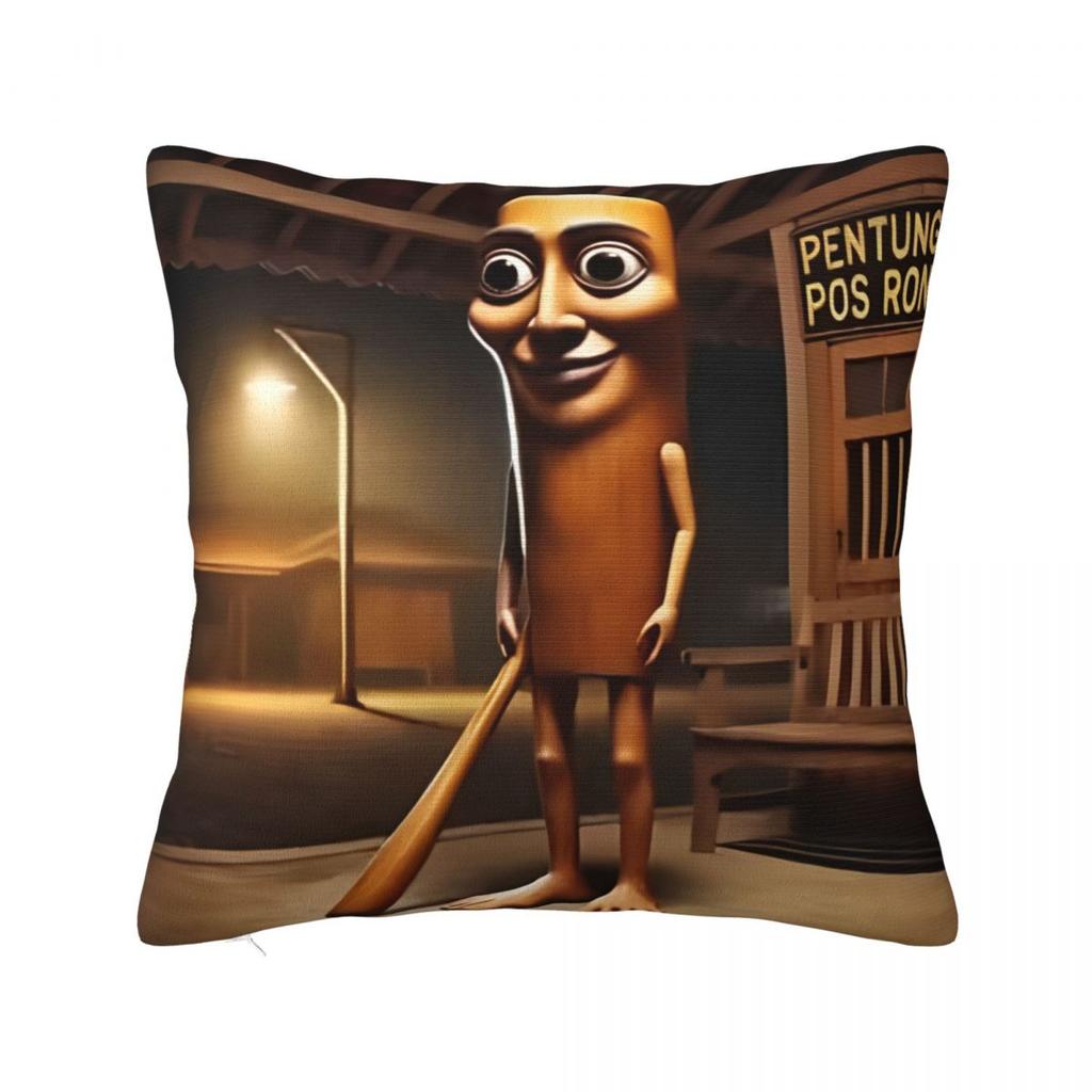 Tung Tung Tung Sahur Square Pillow Case Italian Brainrot Meme Cushion Covers Fashion Decorative Pillowcover for Seat 18