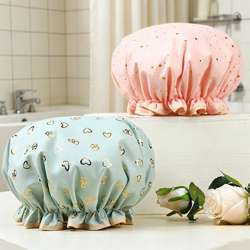 Shower Caps Waterproof Bathing Cap for Women Donuts for Hair Bonnet Douche Swimming Cap Shower Suit XYM004