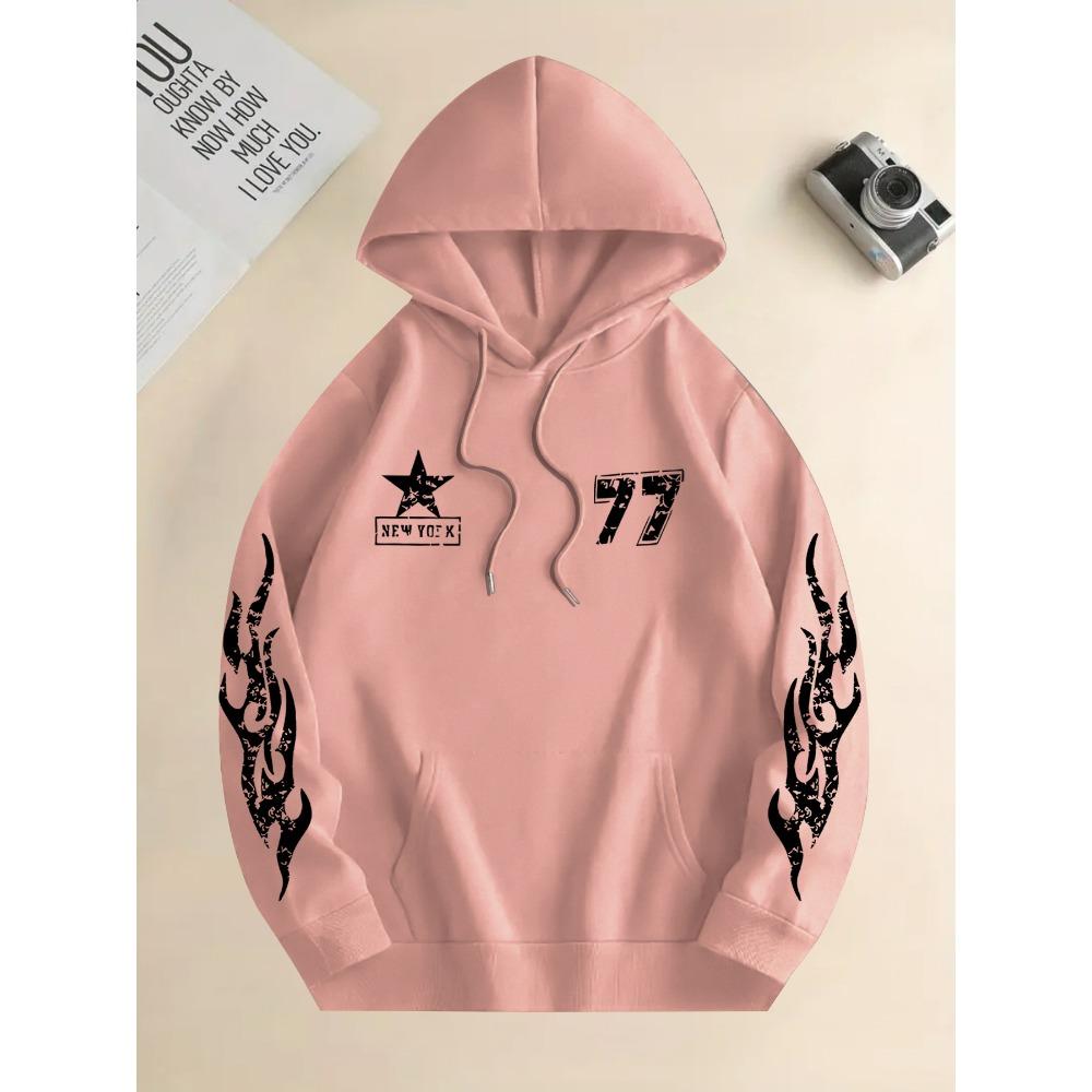 Autumn and Winter New Multi Color and Multi Pattern Printed Fashionable and Versatile Men's Sportswear, Loose Couple Hoodie, Casual Jacket