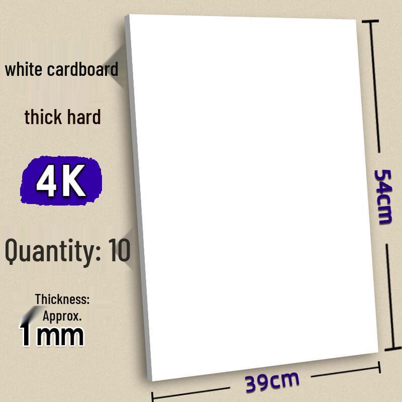 Handmade Children’s Cards: Thick White Cardstock with 4 Gray Colored Cards and Kraft Backing